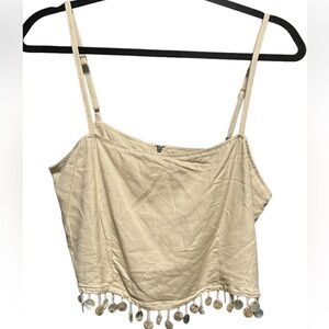 JASON WU Cropped Top with shell tassels Nwt sz 10 (1piece)